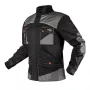 NEO TOOLS 81-218-XL Casaco de trabalho com capuz amovível, repelente à água, 4 bolsos, cinzento/preto/laranja, tamanho XL