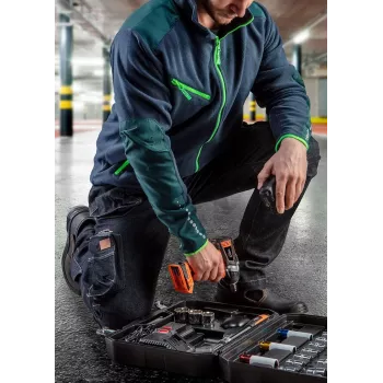 Calças de proteção NEO TOOLS 81-229-S com bolsos para joelheiras, cinzento/preto, tamanho S