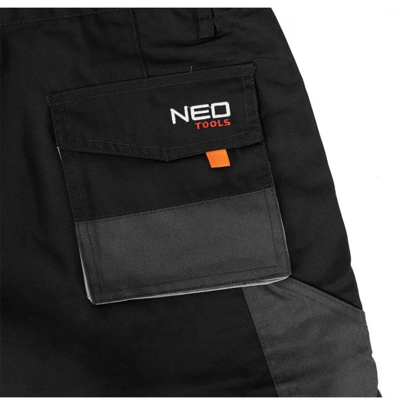 Calças de trabalho de proteção NEO Tools 81-270-XL, cinzento/preto, tamanho XL, 9 bolsos, EN ISO 13688