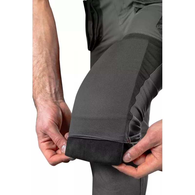 Calças de proteção NEO Tools 81-325-L tamanho L cinzento/preto com detalhes laranja