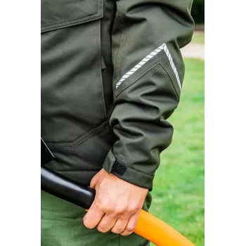Casaco de trabalho softshell NEO Tools 81-573-XXL preto/cinzento com detalhes laranja, repelente à água, respirável, capuz removível, elementos refletores, unissexo