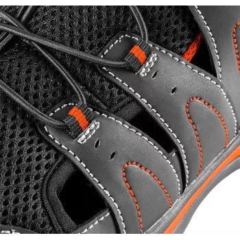Sapatos de segurança NEO Tools 82-079-47 S1P SRC com biqueira de aço, tamanho 47, preto/cinzento