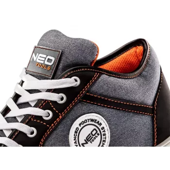 Sapatos de segurança NEO Tools 82-112 S1P SRC, biqueira de aço, tamanho 46, preto/cinzento