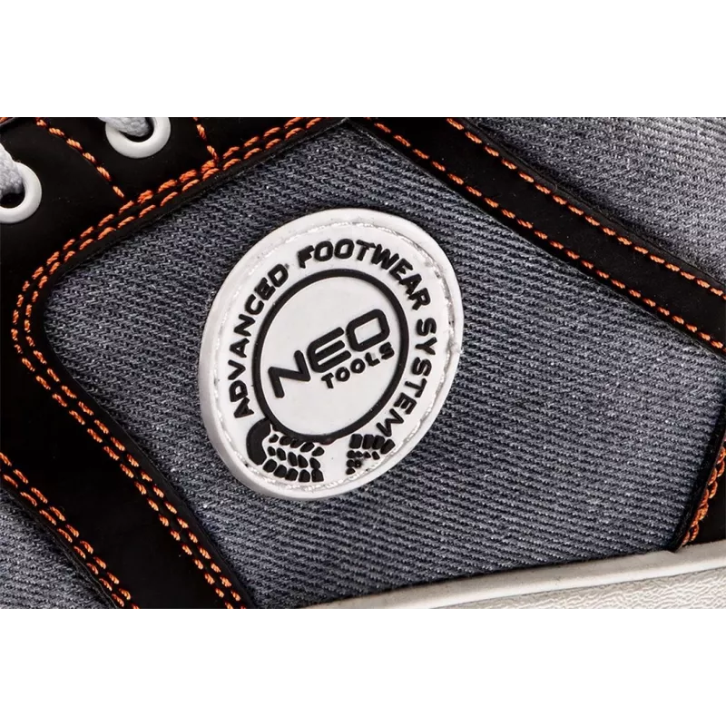 Sapatos de segurança NEO Tools 82-113 S1P SRC com biqueira de aço, pele veludo, preto/cinzento, tamanho 42
