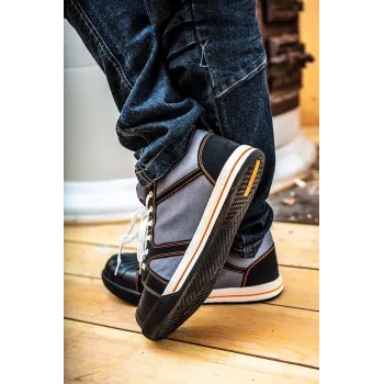 Sapatos de segurança NEO TOOLS 82-118 S1P SRC, biqueira de aço, sola de PU, cinzento/preto, tamanho 42