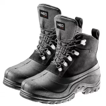 Sapatos de segurança NEO TOOLS 82-131 S1P SRC, biqueira de aço, tamanho 43, preto/cinzento