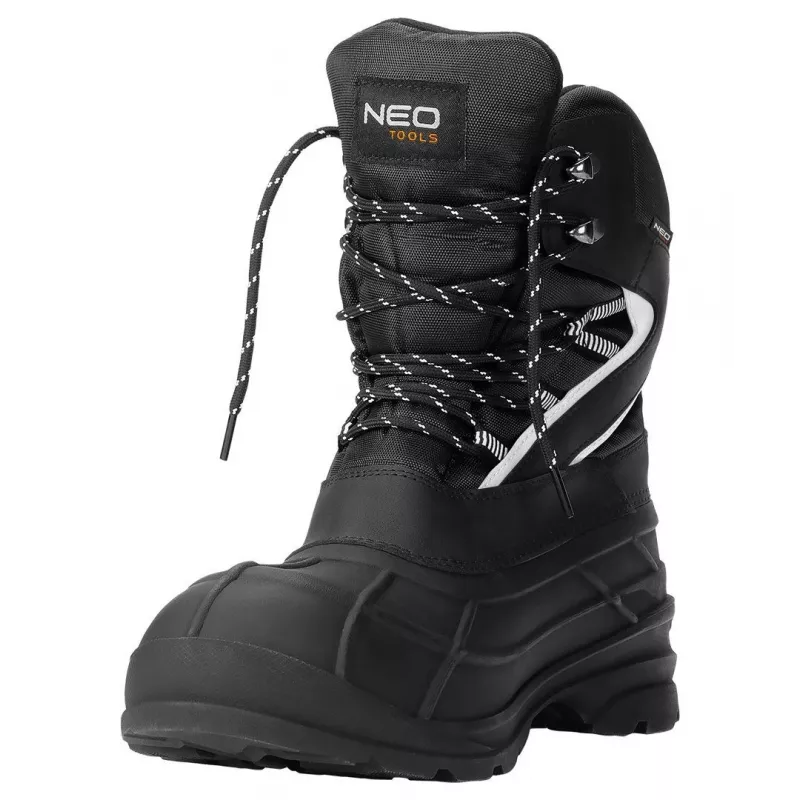 Sapatos de segurança NEO TOOLS 82-139-44 S1P SRC, corte baixo, com biqueira de aço e proteção antiperfuração, cinzento/preto, tamanho 44 EU
