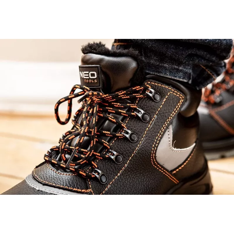 Sapatos de segurança NEO Tools 82-147 S1P SRC - biqueira de aço, resistente à perfuração, malha respirável, EU 47
