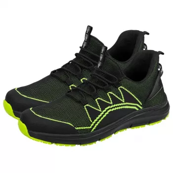 Sapatos de segurança NEO Tools 82-161-39 S1P SRC com biqueira de aço, tamanho 39, preto/cinzento