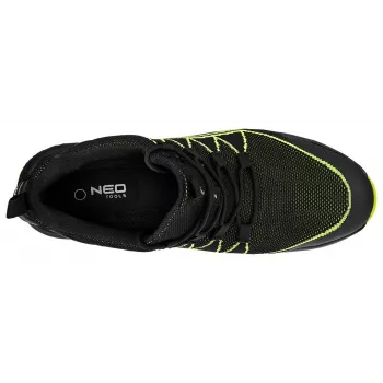 Sapatos de segurança NEO Tools 82-161-42 S1P SRC, corte baixo, tamanho 42, preto/cinzento