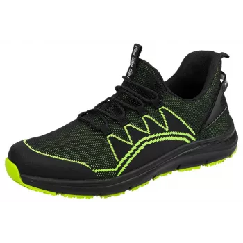 Botas de segurança NEO Tools 82-161-43 S3 SRC com biqueira de aço, pele flor, sola de PU de dupla densidade, tamanho 43, preto/cinzento