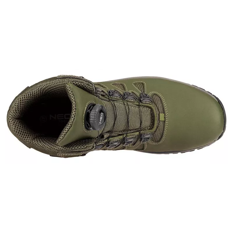 NEO TOOLS 82-751-40 S1P SRC sapatos de segurança com biqueira de aço e proteção antiperfuração, pele veludo, preto/cinzento, tamanho 40