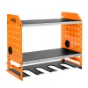 Prateleira organizadora de ferramentas de parede NEO TOOLS 84-199 para aparafusadoras e acessórios, preto com detalhes vermelhos