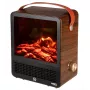 Lareira elétrica NEO TOOLS 90-156 1500W de parede com efeito de chama LED, telecomando, temporizador, Preto