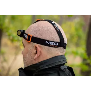 Neo Tools 99-029 2000 lúmenes CREE XHP50.2 LED lanterna frontal USB recarregável