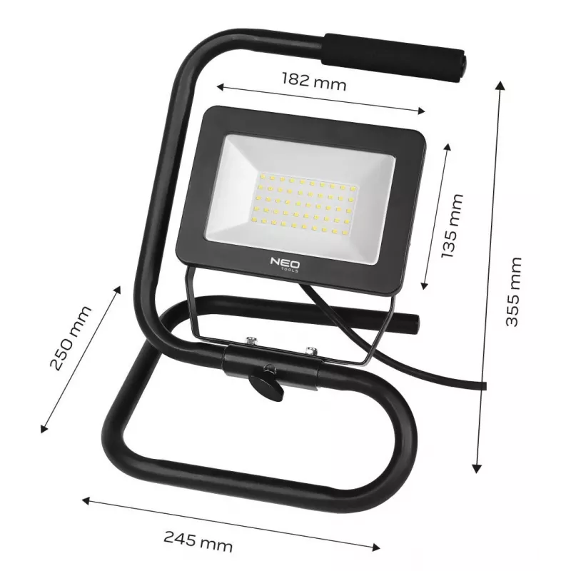 Holofote de trabalho a bateria NEO TOOLS 99-063 20W COB LED 1800lm IP65 com powerbank
