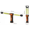 Lanterna de trabalho recarregável NEO TOOLS 99-066 COB LED com base magnética e gancho articulado, 300 lm