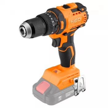 Berbequim de impacto sem escovas NEO TOOLS 18V, bucha de aperto rápido 13mm, compacto, Energy+, sem bateria