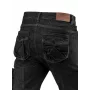 NEO TOOLS DENIM Calças de Trabalho 5 Bolsos, Preto, Tamanho L
