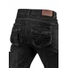 NEO TOOLS DENIM Calças de trabalho com 5 bolsos, preto, tamanho S
