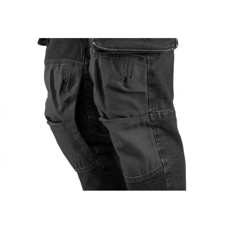 NEO TOOLS DENIM Calças de Trabalho, Preto, Tamanho L