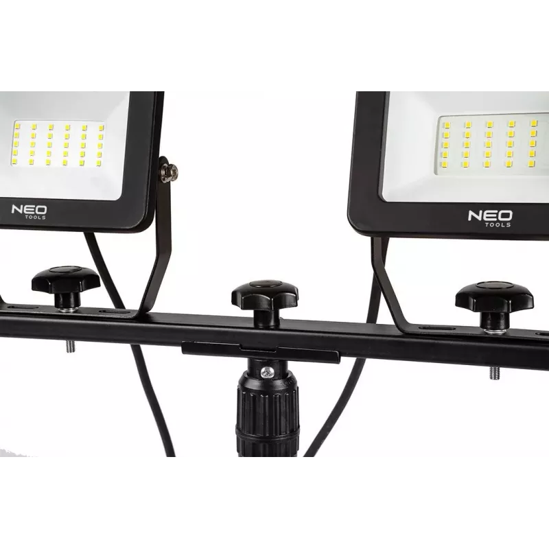 Holofote duplo NEO TOOLS 2x50W SMD LED 8500lm 230V em tripé 1,8m