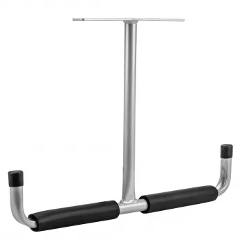 Conjunto de ganchos de garagem NEO TOOLS 16 peças | Ganchos de parede em aço para cargas pesadas com revestimento antiderrapante em PVC, preto/laranja