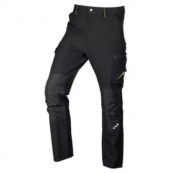 Calças de trabalho NEO TOOLS Mix&Match, 4-way stretch, preto-verde, tamanho XXL