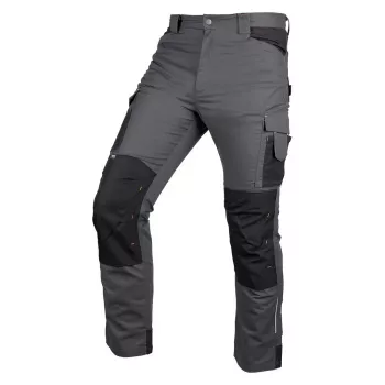 Calças de trabalho NEO TOOLS Mix&Match em lona com reforços Cordura cinzento/preto tamanho S