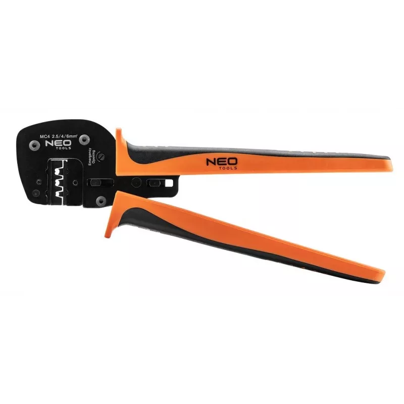 Conjunto de ferramentas fotovoltaicas NEO TOOLS (01-559) – conjunto de 6 peças para cravar, descarnar e cortar MC4 com conectores e mala
