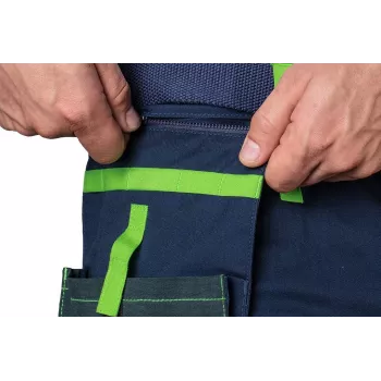 NEO TOOLS PREMIUM Calções de homem em mistura de algodão com stretch, XXXL, preto