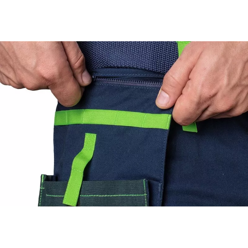 NEO TOOLS PREMIUM Calções de homem em mistura de algodão com stretch, XXXL, preto