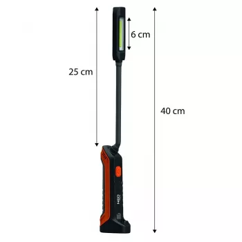 NEO TOOLS Lanterna de inspeção a bateria 400 lm COB + lanterna 99-102