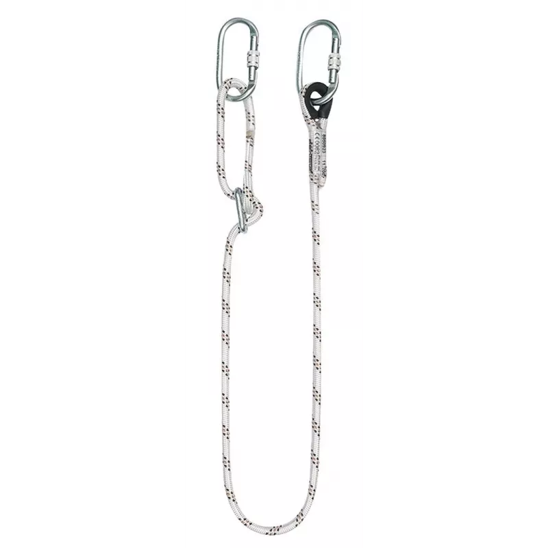 Conjunto de segurança NEO TOOLS com cabo de segurança – arnês PROTEKT P-01, corda kernmantel de 2m, mosquetão de aço, EN 361/354/363, CE 0082