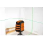 Nível laser de linhas cruzadas NEO TOOLS TOP-75-106 com 2 raios vermelhos, autonivelante, IP54, alcance de 10 m, rosca de 1/4 polegadas, incl. bolsa de tecido