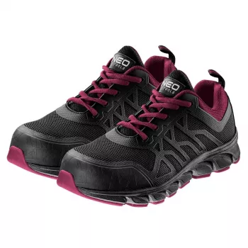 Sapatos de segurança NEO TOOLS para mulher S1P SRC sem metal, tamanho 39, preto, certificado CE