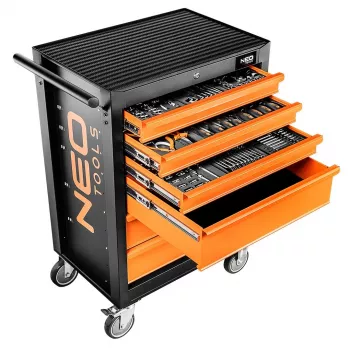 Armário de oficina NEO TOOLS, 6 gavetas + 149 ferramentas | 84-221-9