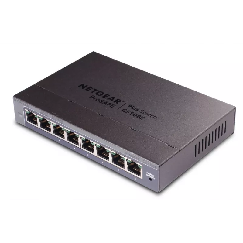 Netgear GS108E-400EUS switch Gigabit Ethernet Plus de 8 portas (Smart Managed Plus)