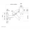 NEWSTAR FPMA-W955 suporte de parede articulado para ecrãs planos até 30