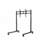 Next Level Racing Suporte de chão - Suporte de monitor individual de pé com tubo redondo - Até 65 polegadas - Ajuste de altura, inclinação - Capacidade máxima 50 kg - preto