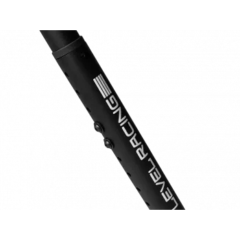 Next Level Racing Suporte de chão Suporte de monitor único autónomo com tubo redondo para até 3x43 polegadas Ajuste de altura Inclinação Capacidade máx. de carga 50 kg Preto