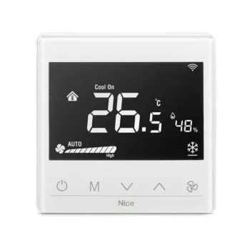 Termóstato inteligente Nice Fan2-Control para unidades fan-coil, branco