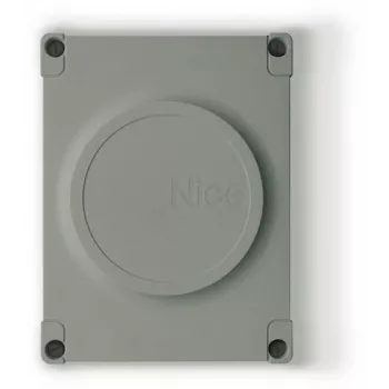 Central NICE MC424LR30 para motores de portão 24V DC com recetor de rádio integrado