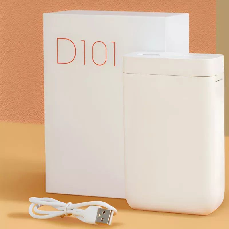 Niimbot D101 Impressora térmica portátil de etiquetas, 203 dpi, Bluetooth, branco