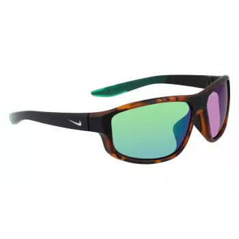 Nike Óculos de sol Brazen Fuel MDJ - armação preta, lente cinzenta com espelho flash prateado
