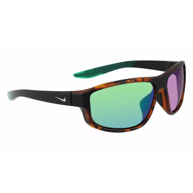 Nike Óculos de sol Brazen Fuel MDJ - armação preta, lente cinzenta com espelho flash prateado