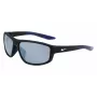 Óculos de sol de homem NIKE Brazenfield - armação preta mate, lentes em policarbonato cinzentas, 62/14/130 mm