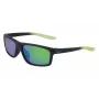 Óculos de sol unissexo Nike Chronicle M 59mm largura da lente armação preta lentes cinzentas