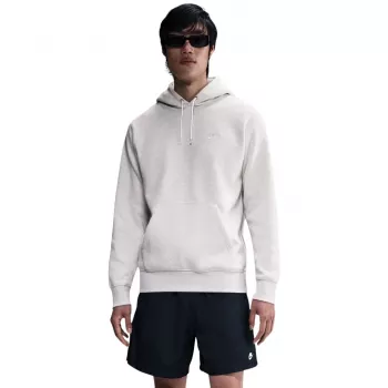 Sweatshirt com capuz Nike Club Fleece homem Dark Grey Heather/branco XL