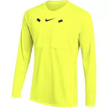 Camisola de futebol de manga comprida Nike Dri-FIT Referee III homem amarela HV8326 702 tamanho L